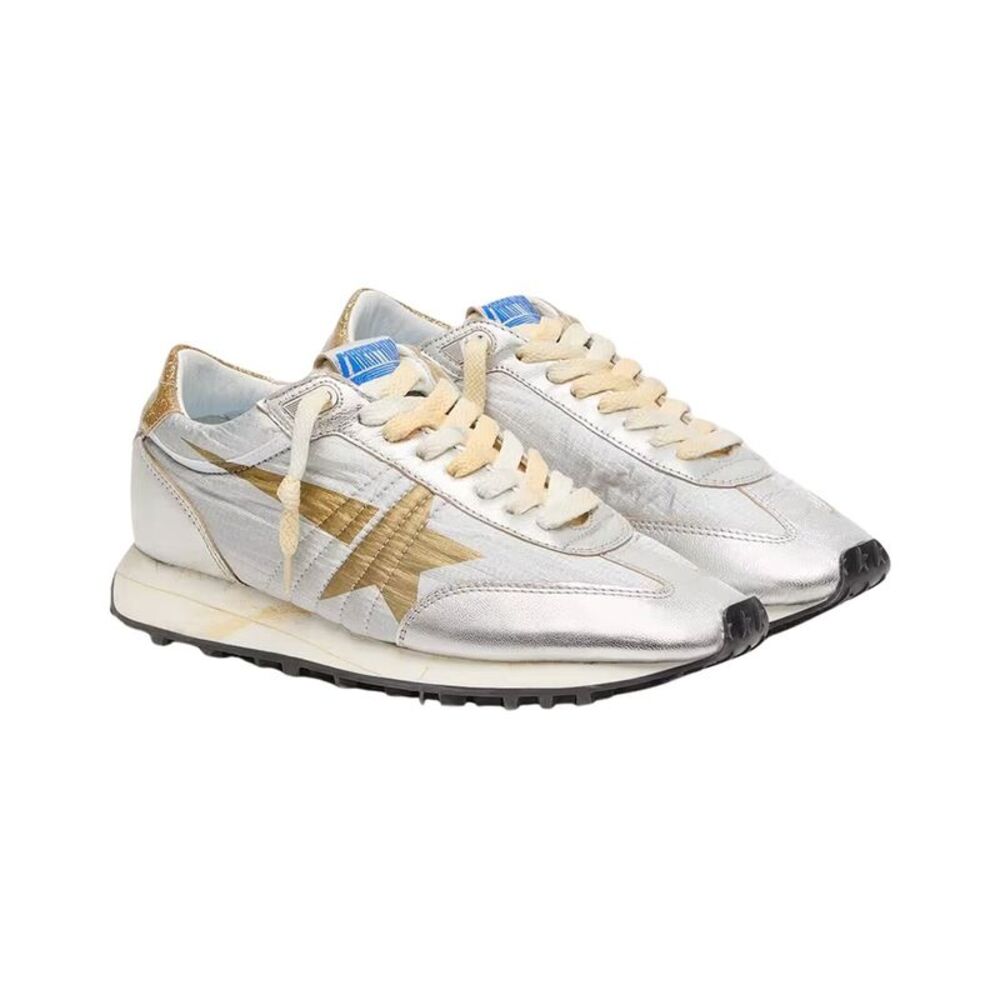 Golden Goose Running Marathon Sneaker, Silver